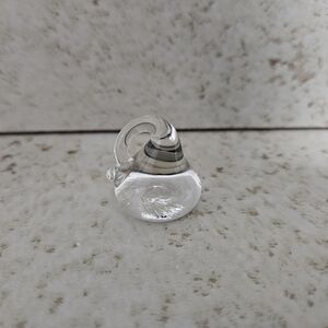 Hand Blown Art glass "Hershey" Kiss clear glass Valentine's